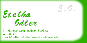 etelka odler business card